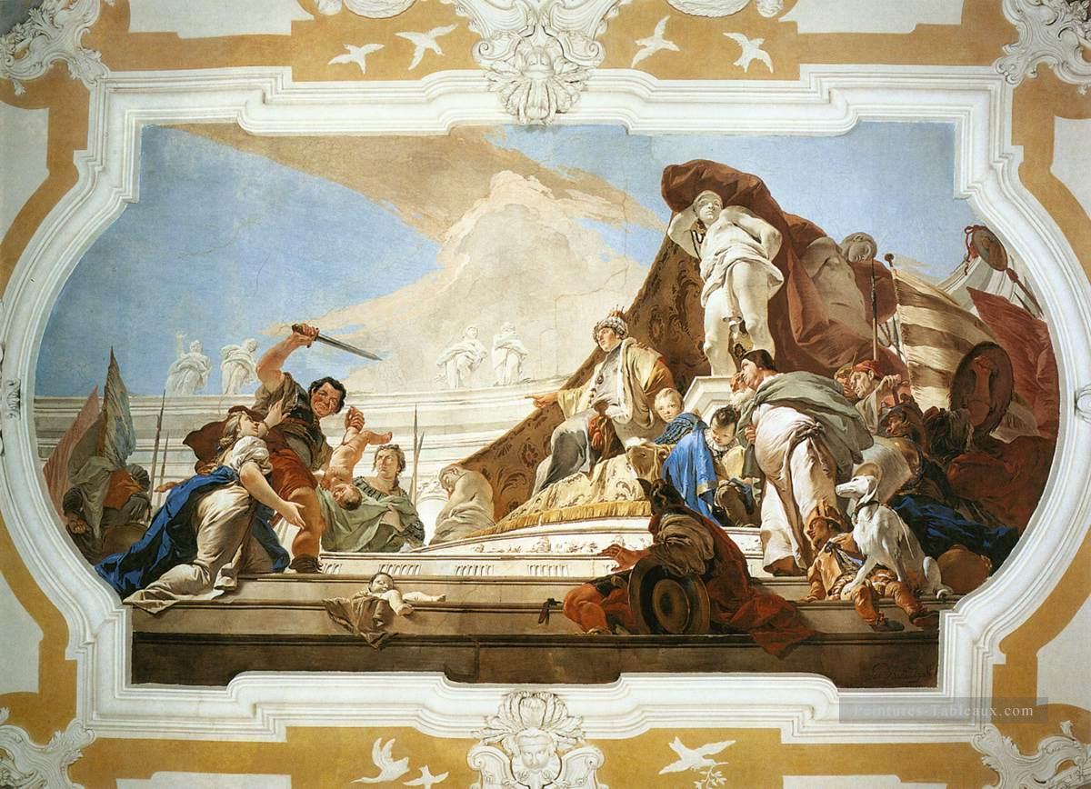 Palazzo Patriarcale Le jugement de Salomon Giovanni Battista Tiepolo Peintures à l'huile